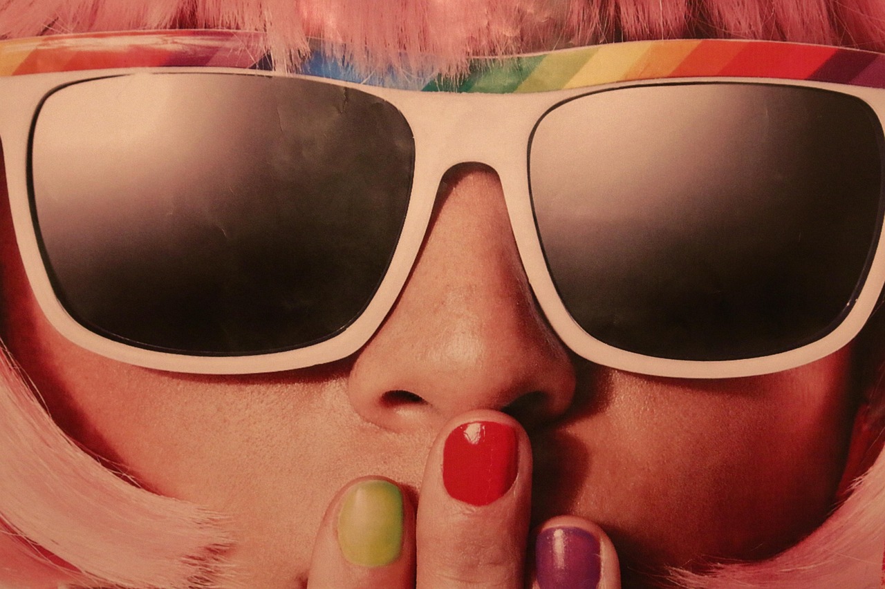 Colourful manicure